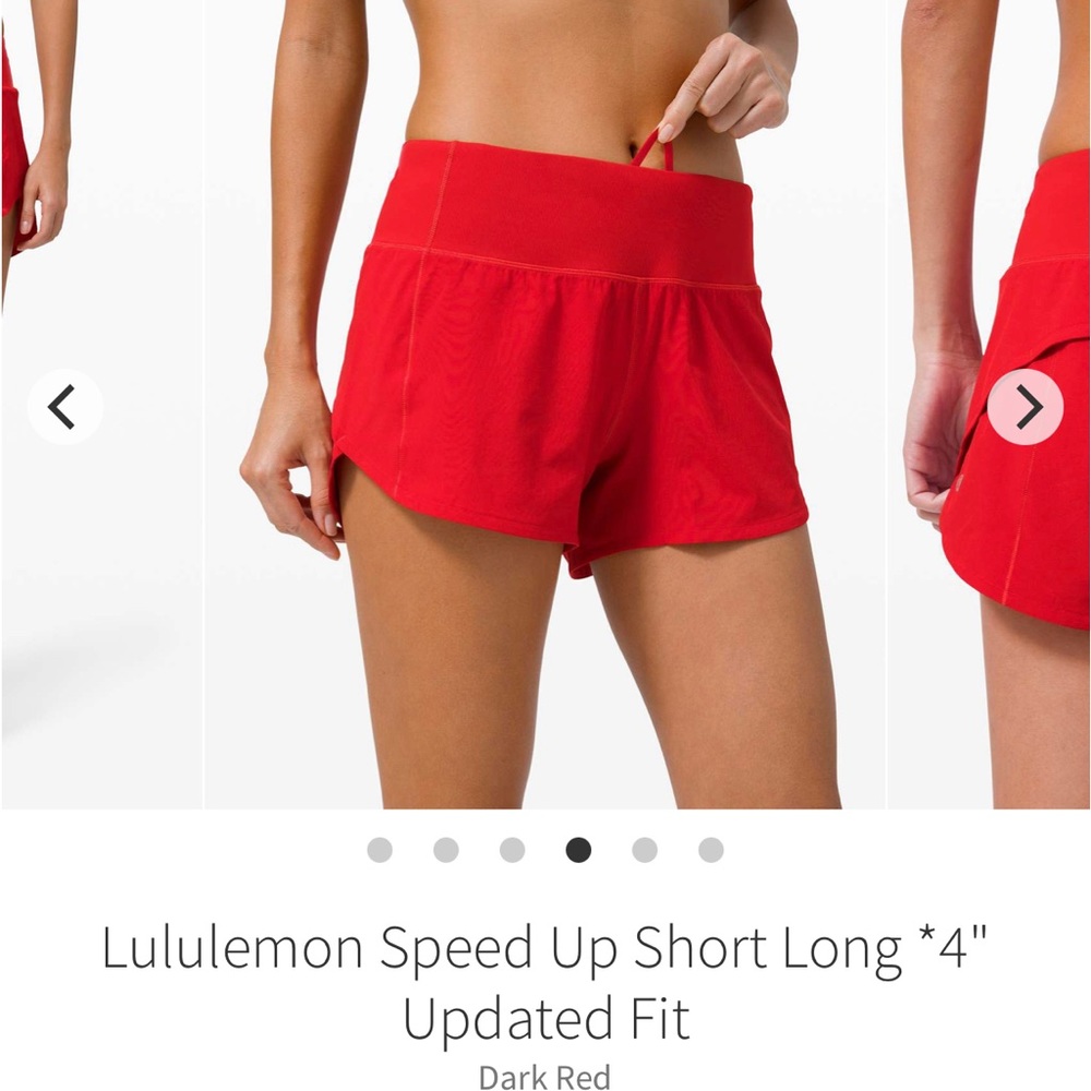 Lululemon speed up shorts, 10